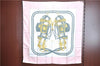 Authentic HERMES Carre 90 Scarf "BRIDES de GALA" Silk Light Pink H8229