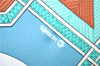 Authentic HERMES Carre 90 Scarf "GUIRS DU DESERT" Silk Light Blue H8232