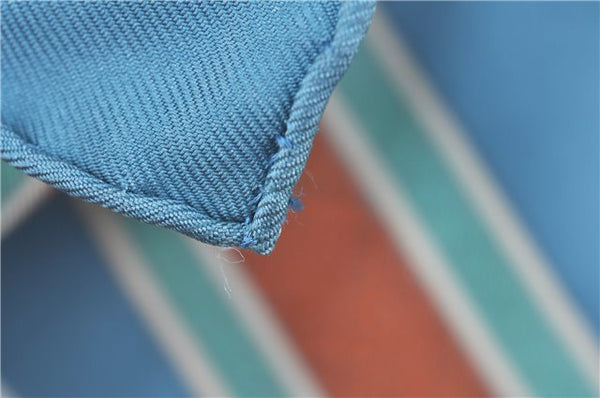 Authentic HERMES Carre 90 Scarf "GUIRS DU DESERT" Silk Light Blue H8232