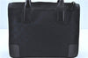 Authentic GUCCI Shoulder Tote Bag Purse GG Canvas Leather 0000855 Black H8236