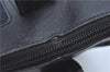 Authentic GUCCI Shoulder Tote Bag Purse GG Canvas Leather 0000855 Black H8236