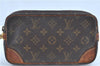 Auth LOUIS VUITTON Monogram Marly Dragonne PM Clutch Hand Bag M51827 LV H8238