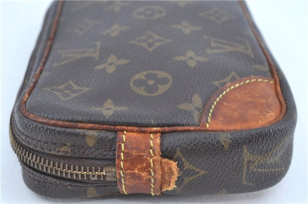 Auth LOUIS VUITTON Monogram Marly Dragonne PM Clutch Hand Bag M51827 LV H8238