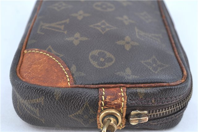 Auth LOUIS VUITTON Monogram Marly Dragonne PM Clutch Hand Bag M51827 LV H8238