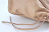 Authentic MIU MIU Leather 2Way Shoulder Hand Bag Beige H8243