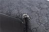 Authentic GUCCI Shoulder Tote Bag Purse GG Canvas Leather 31244 Black H8244