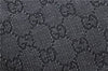 Authentic GUCCI Shoulder Tote Bag Purse GG Canvas Leather 31244 Black H8244