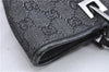 Authentic GUCCI Shoulder Tote Bag Purse GG Canvas Leather 31244 Black H8244