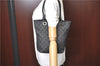 Authentic GUCCI Shoulder Tote Bag Purse GG Canvas Leather 31244 Black H8244