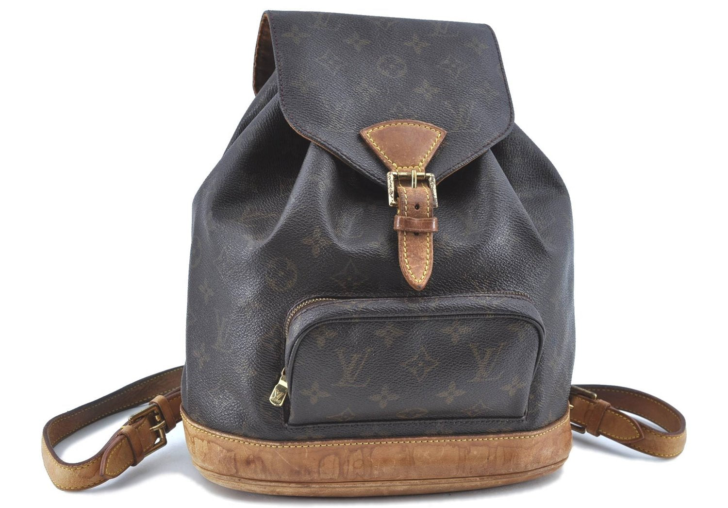 Authentic Louis Vuitton Monogram Montsouris MM Backpack M51136 LV H8258