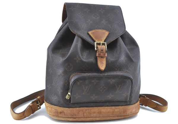 Authentic Louis Vuitton Monogram Montsouris MM Backpack M51136 LV H8258