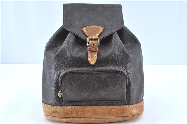 Authentic Louis Vuitton Monogram Montsouris MM Backpack M51136 LV H8258