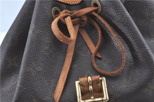 Authentic Louis Vuitton Monogram Montsouris MM Backpack M51136 LV H8258