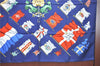 Authentic HERMES Carre 90 Scarf "PAVOIS" Silk Blue H8266