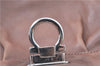 Authentic Ferragamo Gancini Leather Shoulder Tote Bag Brown Pink H8268