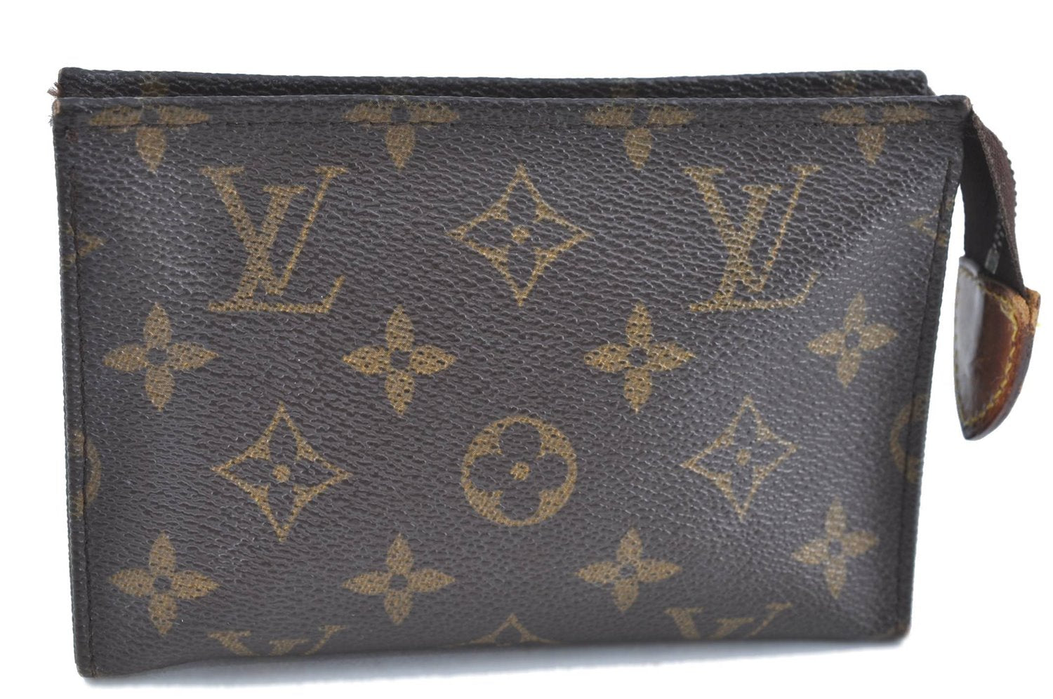 Auth LOUIS VUITTON Monogram Poche Toilette 15 Cosmetics Pouch M47546 LV H8273
