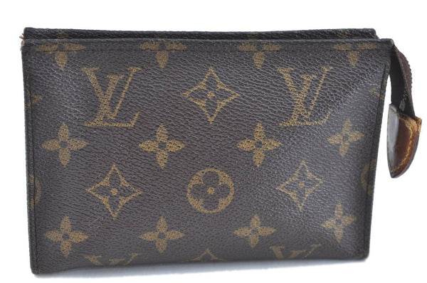 Auth LOUIS VUITTON Monogram Poche Toilette 15 Cosmetics Pouch M47546 LV H8273