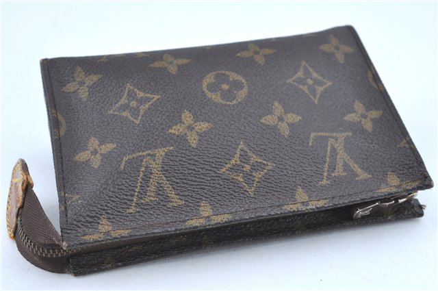 Auth LOUIS VUITTON Monogram Poche Toilette 15 Cosmetics Pouch M47546 LV H8273