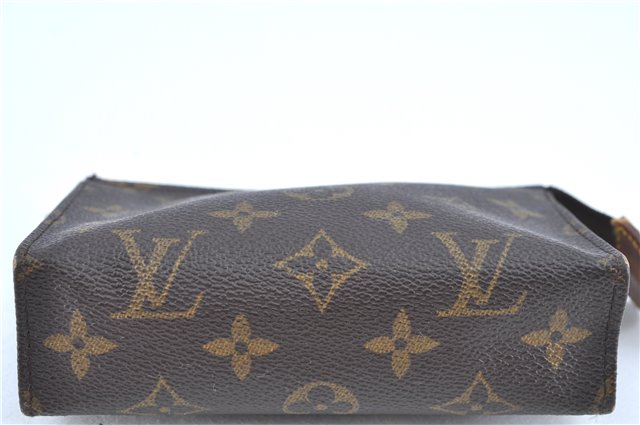 Auth LOUIS VUITTON Monogram Poche Toilette 15 Cosmetics Pouch M47546 LV H8273