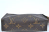 Auth LOUIS VUITTON Monogram Poche Toilette 15 Cosmetics Pouch M47546 LV H8273