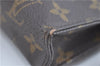 Auth LOUIS VUITTON Monogram Poche Toilette 15 Cosmetics Pouch M47546 LV H8273