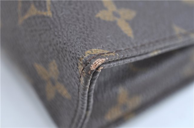 Auth LOUIS VUITTON Monogram Poche Toilette 15 Cosmetics Pouch M47546 LV H8273