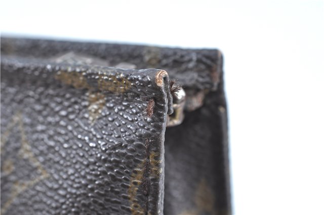 Auth LOUIS VUITTON Monogram Poche Toilette 15 Cosmetics Pouch M47546 LV H8273