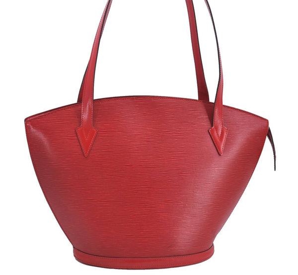 Auth LOUIS VUITTON Epi Saint Jacques Shopping Shoulder Bag Red M52267 LV H8275