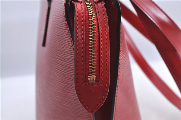Auth LOUIS VUITTON Epi Saint Jacques Shopping Shoulder Bag Red M52267 LV H8275