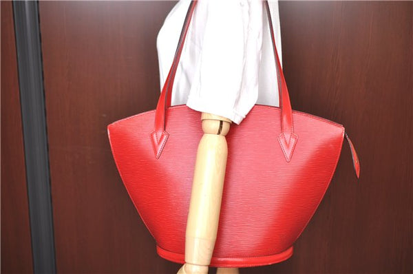 Auth LOUIS VUITTON Epi Saint Jacques Shopping Shoulder Bag Red M52267 LV H8275