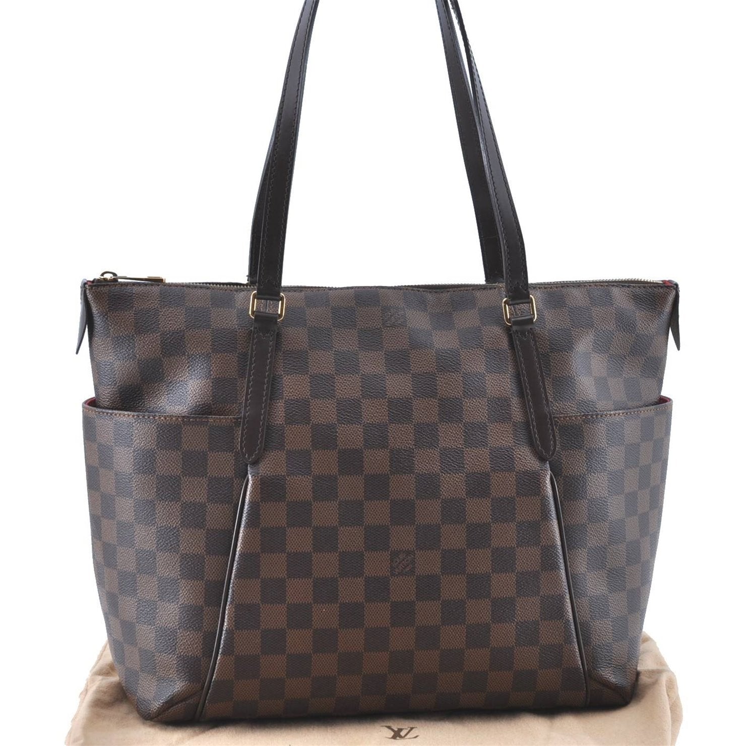 Authentic LOUIS VUITTON Damier Totally MM Shoulder Tote Bag N41281 LV H8276