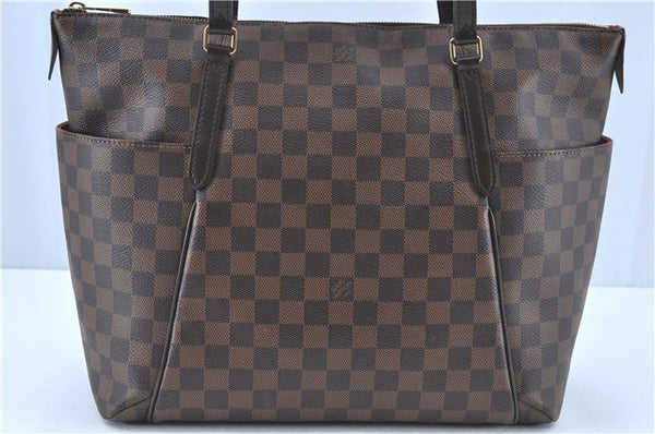 Authentic LOUIS VUITTON Damier Totally MM Shoulder Tote Bag N41281 LV H8276