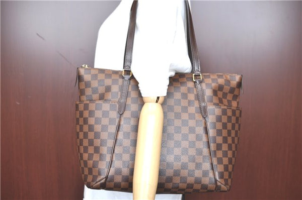 Authentic LOUIS VUITTON Damier Totally MM Shoulder Tote Bag N41281 LV H8276