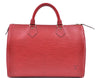 Authentic LOUIS VUITTON Epi Speedy 30 Hand Bag Red M43007 LV H8279