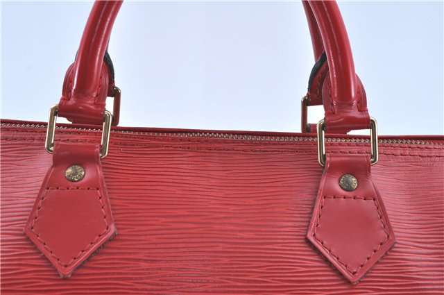 Authentic LOUIS VUITTON Epi Speedy 30 Hand Bag Red M43007 LV H8279