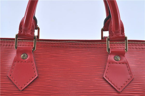 Authentic LOUIS VUITTON Epi Speedy 30 Hand Bag Red M43007 LV H8279