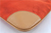 Auth GUCCI Bamboo Kandinsky Shoulder Hand Bag Suede Leather 0014060 Orange H8285