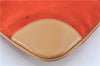 Auth GUCCI Bamboo Kandinsky Shoulder Hand Bag Suede Leather 0014060 Orange H8285