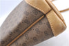 Authentic GUCCI Micro GG PVC Leather Shoulder Cross Bag Brown Junk H8286