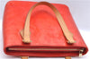 Authentic Louis Vuitton Vernis Houston Shoulder Hand Bag Red M91092 LV H8298