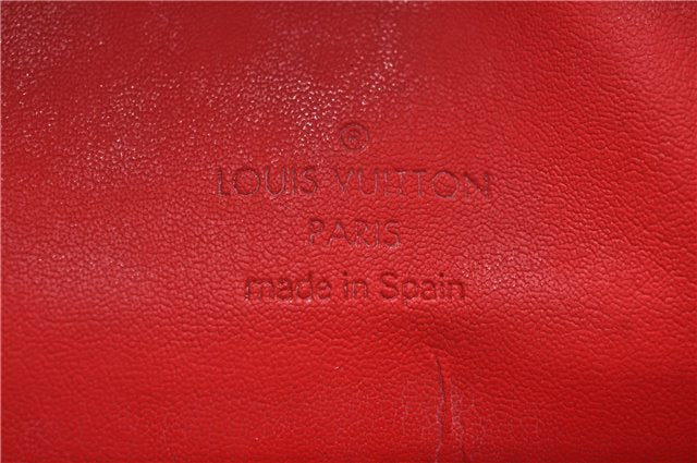 Authentic Louis Vuitton Vernis Houston Shoulder Hand Bag Red M91092 LV H8298