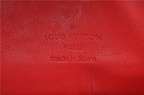 Authentic Louis Vuitton Vernis Houston Shoulder Hand Bag Red M91092 LV H8298