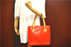 Authentic Louis Vuitton Vernis Houston Shoulder Hand Bag Red M91092 LV H8298