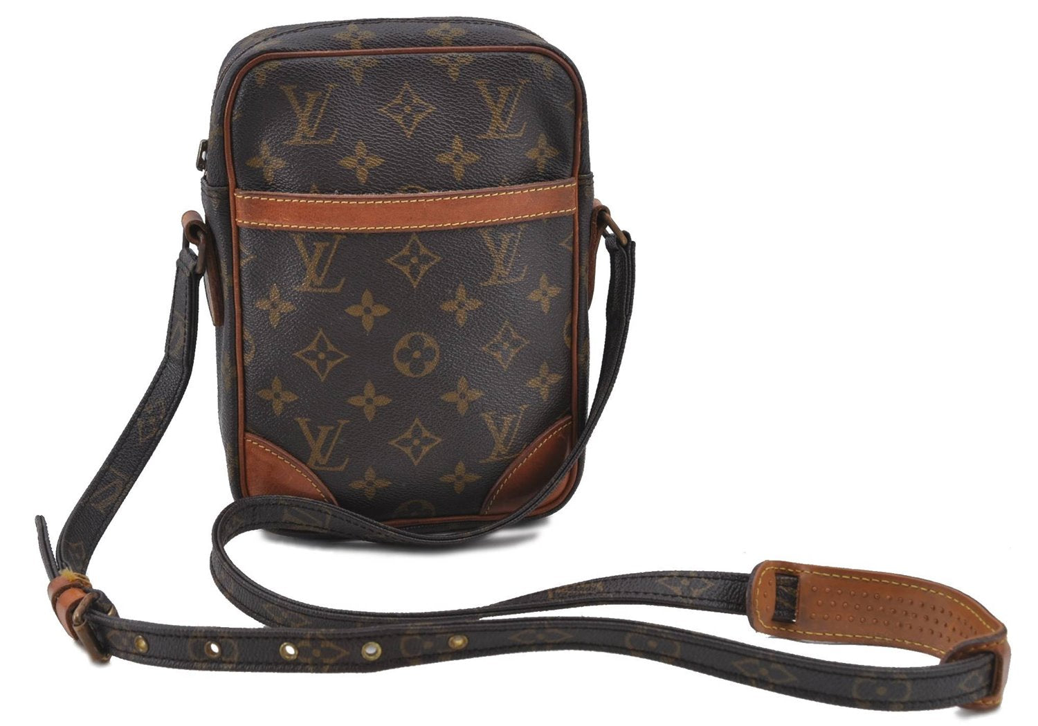 Auth Louis Vuitton Monogram Danube Shoulder Cross Body Bag M45266 Junk H8306