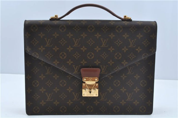 Auth Louis Vuitton Monogram Porte Documents Bandouliere M53338 Briefcase H8317