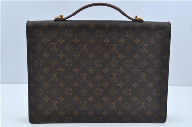 Auth Louis Vuitton Monogram Porte Documents Bandouliere M53338 Briefcase H8317