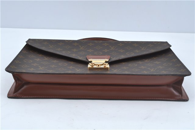 Auth Louis Vuitton Monogram Porte Documents Bandouliere M53338 Briefcase H8317