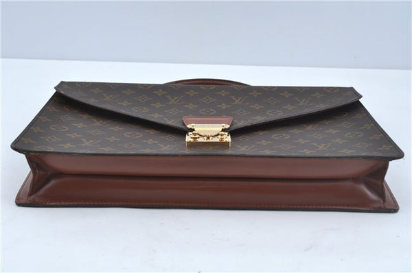 Auth Louis Vuitton Monogram Porte Documents Bandouliere M53338 Briefcase H8317