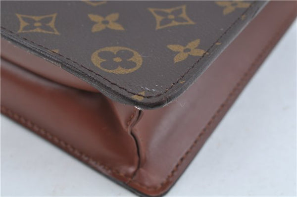 Auth Louis Vuitton Monogram Porte Documents Bandouliere M53338 Briefcase H8317