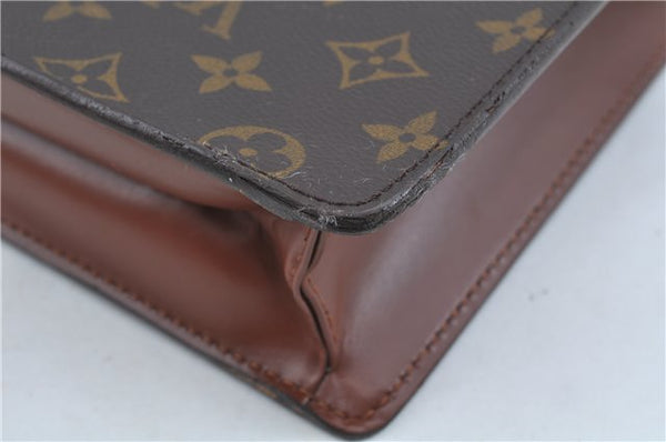 Auth Louis Vuitton Monogram Porte Documents Bandouliere M53338 Briefcase H8317